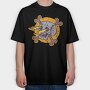 Skull Lightning Strike, Tricou Oversize Barbati (Unisex)
