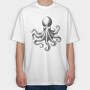 Intricate Octopus, Tricou Oversize Barbati (Unisex)