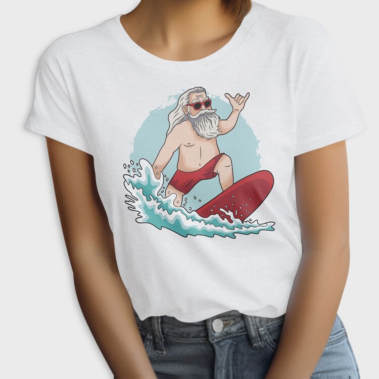 Surfing Santa, Tricou Femei