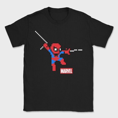 Spiderman Pixel Marvel, Tricou Barbati (Unisex)