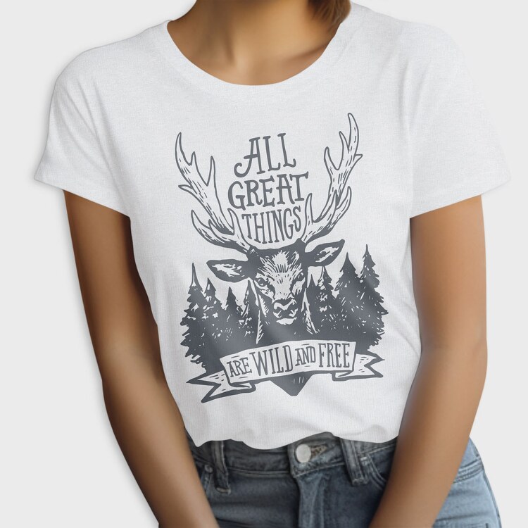 All Great Things Are Wild and Free 2, Tricou Femei