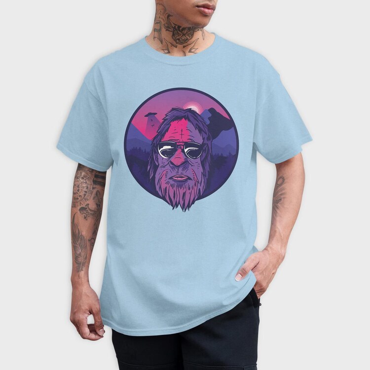 Bigfoot Landscape, Tricou Barbati (Unisex)