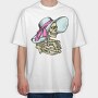 Skull Pirate Chic, Tricou Oversize Barbati (Unisex)