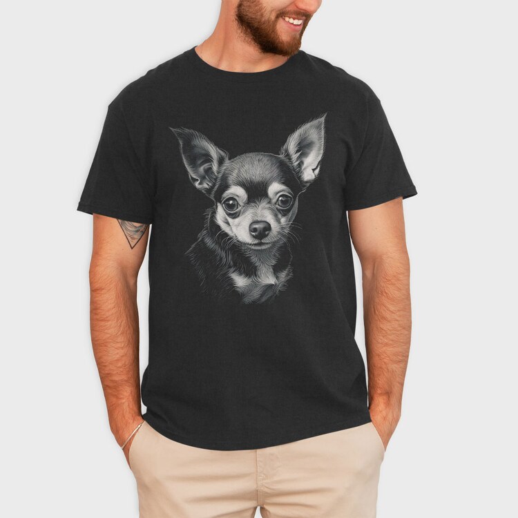 Chihuaha, Tricou Barbati (Unisex)