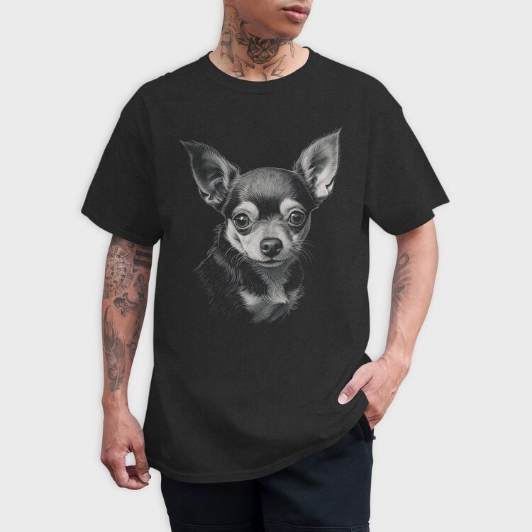Chihuaha, Tricou Barbati (Unisex)