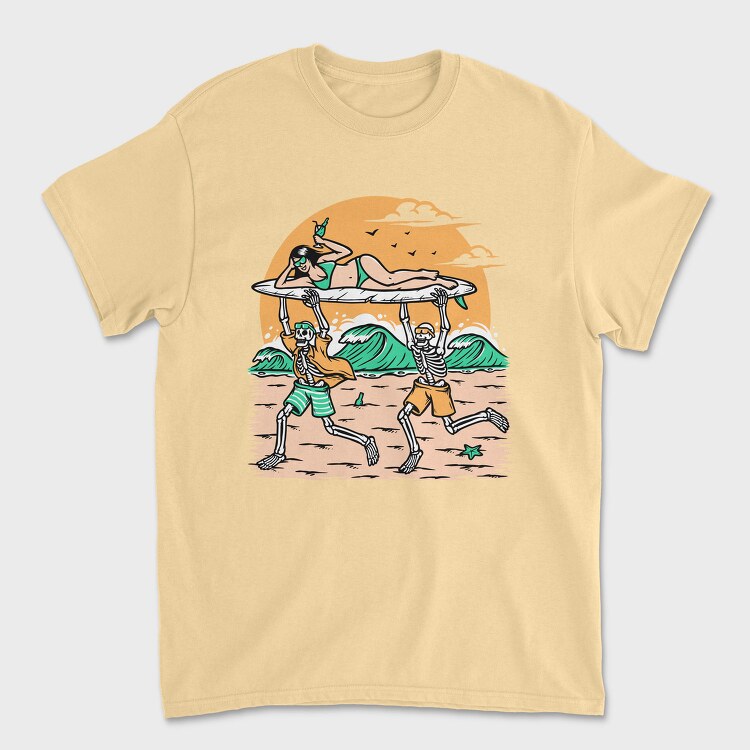 Skeletons Beach Party, Tricou Barbati (Unisex)