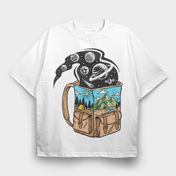 Space Camp Dreams, Tricou Oversize Barbati (Unisex)