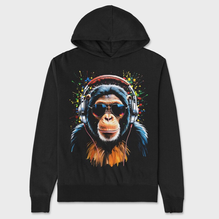 Monkey Dj, Hanorac Oversize Barbati (Unisex)
