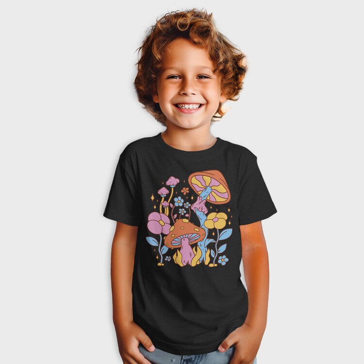 Hippie Flower Mushroom, Tricou Copii