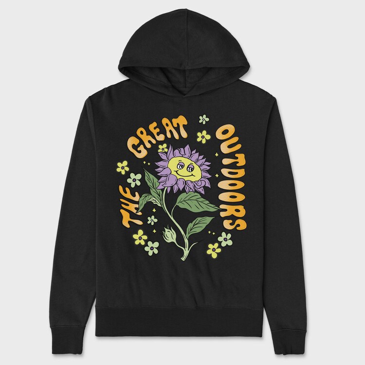 Sunflower Vibes, Hanorac Oversize Barbati (Unisex)
