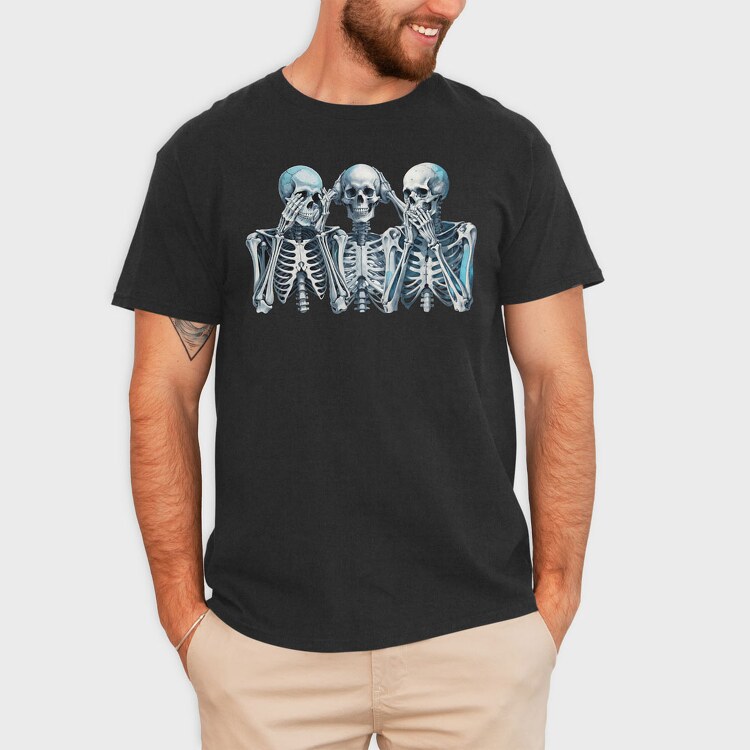 Wiseskeletons, Tricou Barbati (Unisex)
