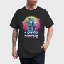 Dragon Retro Wave, Tricou Barbati (Unisex)