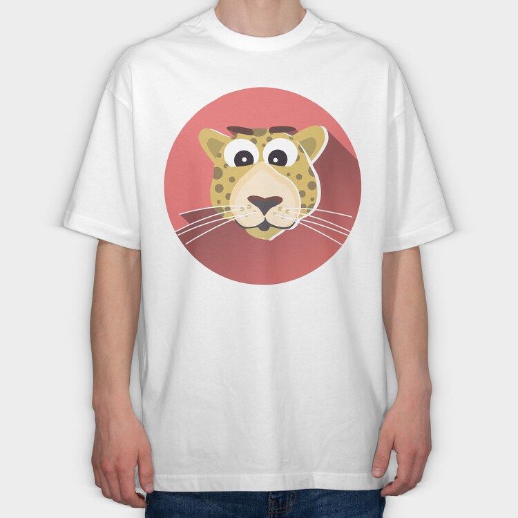 Jaguar Grin, Tricou Oversize Barbati (Unisex)