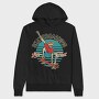 Skateboarding Skeleton, Hanorac Oversize Barbati (Unisex)