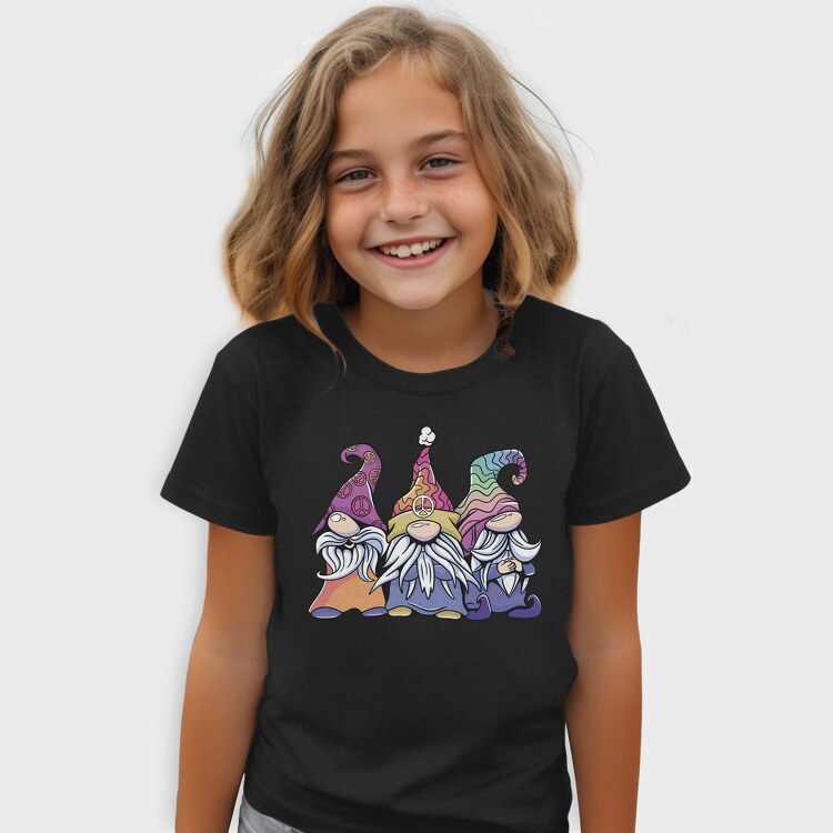 Hippie Gnomes Pastel, Tricou Copii