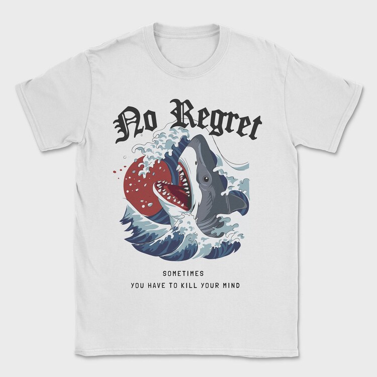 Shark No Regret, Tricou Barbati (Unisex)