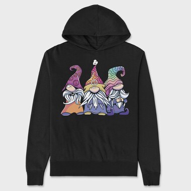 Hippie Gnomes Pastel, Hanorac Oversize Barbati (Unisex)