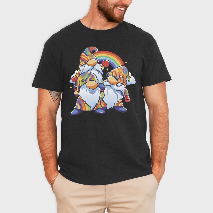Hippie Gnomes, Tricou Barbati (Unisex)