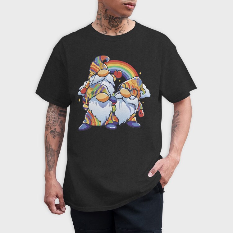 Hippie Gnomes, Tricou Barbati (Unisex)