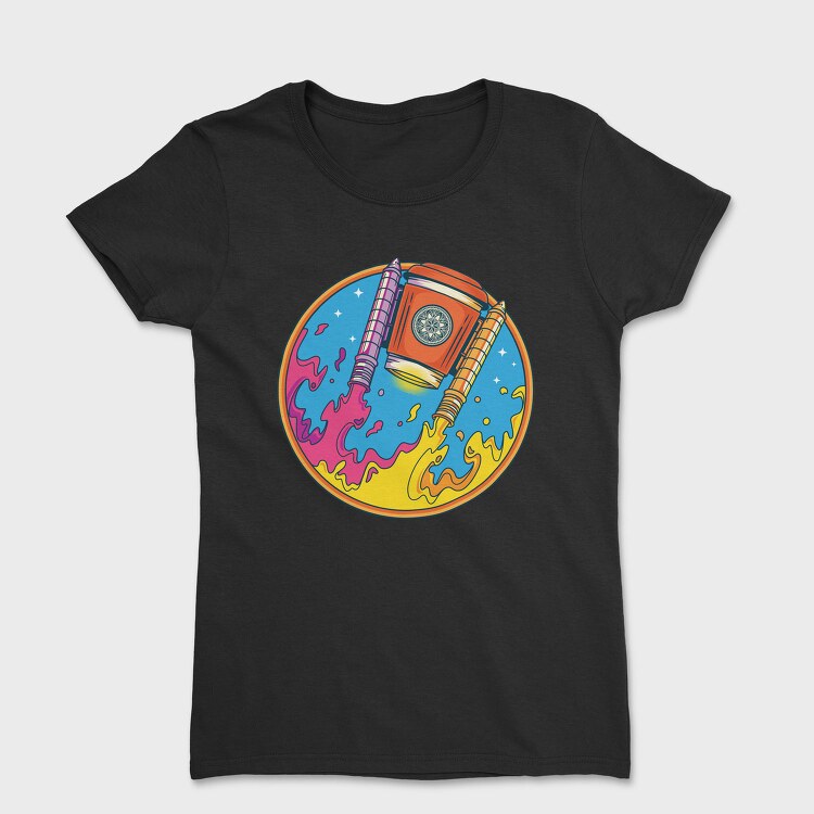 Space Paint Splash, Tricou Femei