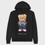 Teddy Hipster Vibes, Hanorac Oversize Barbati (Unisex)