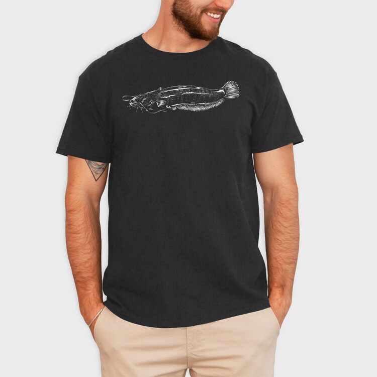 Monochrome Catfish, Tricou Barbati (Unisex)