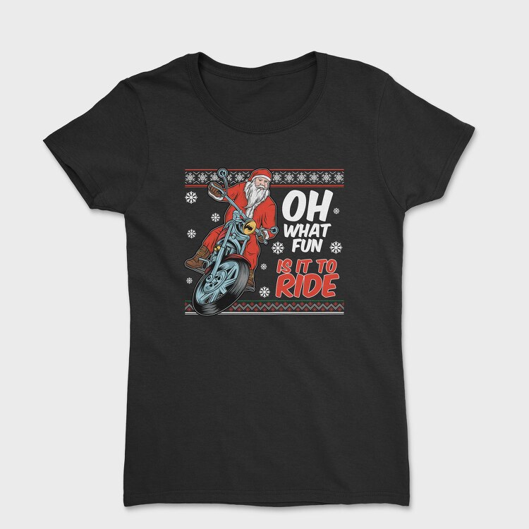 Santa Biker Ride, Tricou Femei