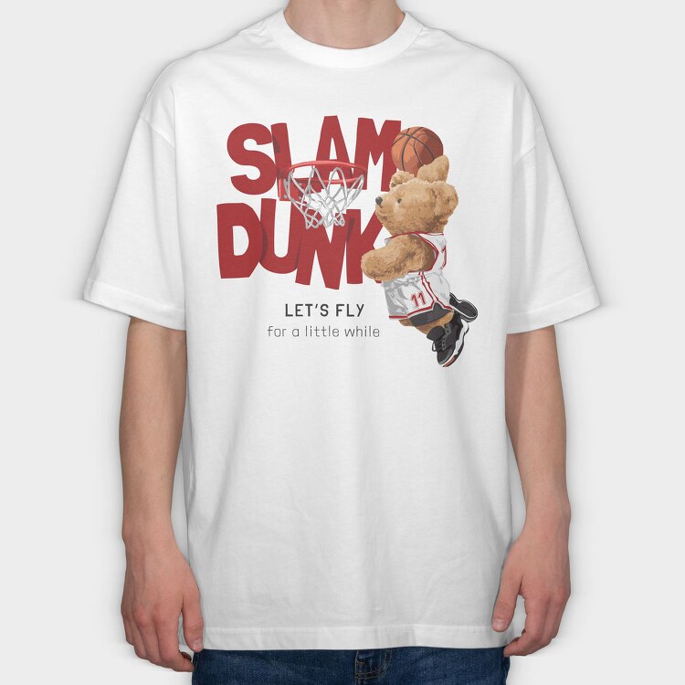 Teddy Dunk Dreams, Tricou Oversize Barbati (Unisex)
