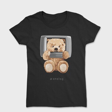 Teddy Pixel Screen, Tricou Femei