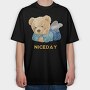 Teddy Feet Vibes, Tricou Oversize Barbati (Unisex)
