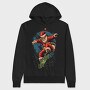 Santa Skate Xmas, Hanorac Oversize Barbati (Unisex)