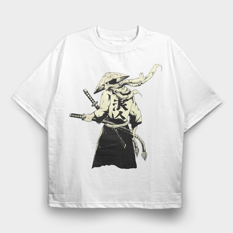 Samurai Sword, Tricou Oversize Barbati (Unisex)