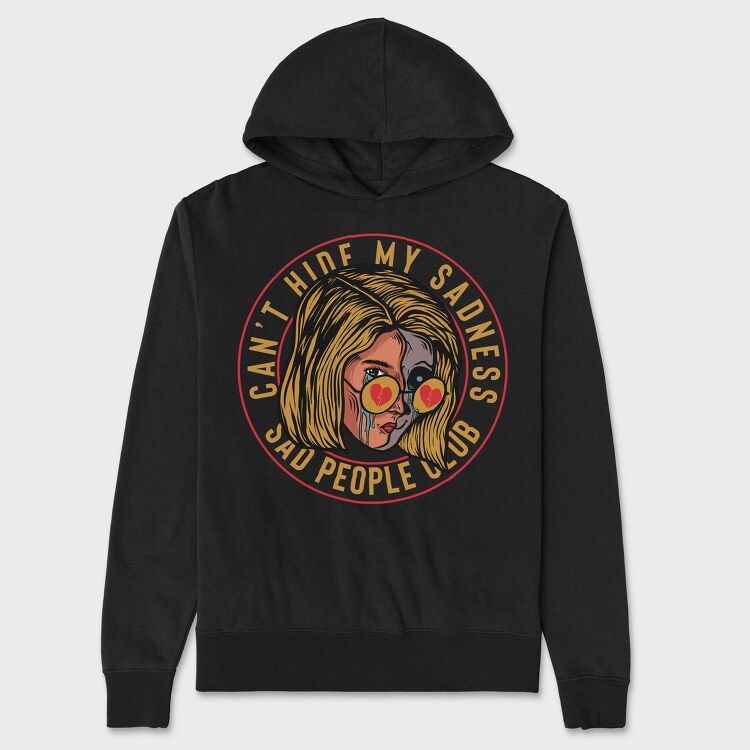 Sad People Club, Hanorac Oversize Barbati (Unisex)