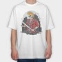 Punk Skull City, Tricou Oversize Barbati (Unisex)