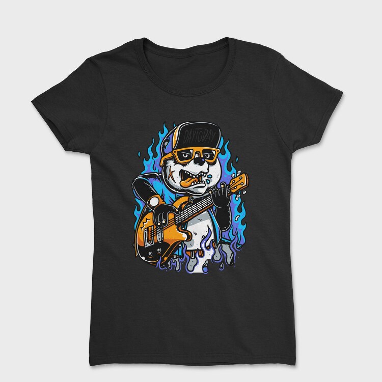 Panda Rockstar Guitar, Tricou Femei