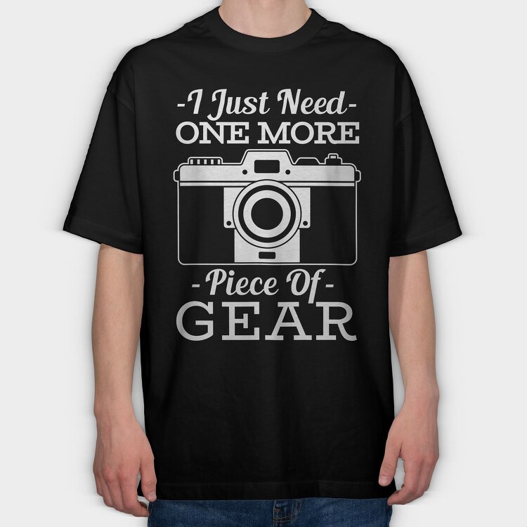 Camera Gear Photographer, Tricou Oversize Barbati (Unisex)