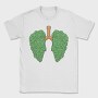 Cannabis Lungs, Tricou Barbati (Unisex)