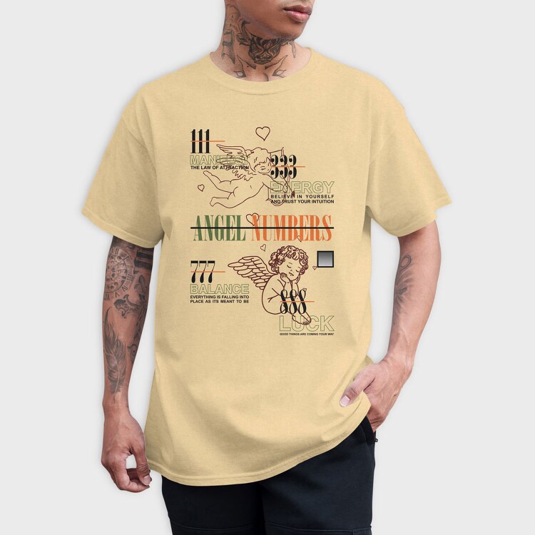 Angel Numbers 1, Tricou Barbati (Unisex)