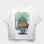 Cannabis Muffin Fresh Baked, Tricou Oversize Barbati (Unisex)