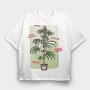 Cannabis Plant Chart Nature Weed, Tricou Oversize Barbati (Unisex)