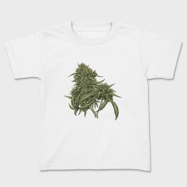Cannabis Pud Plant Weed, Tricou Copii