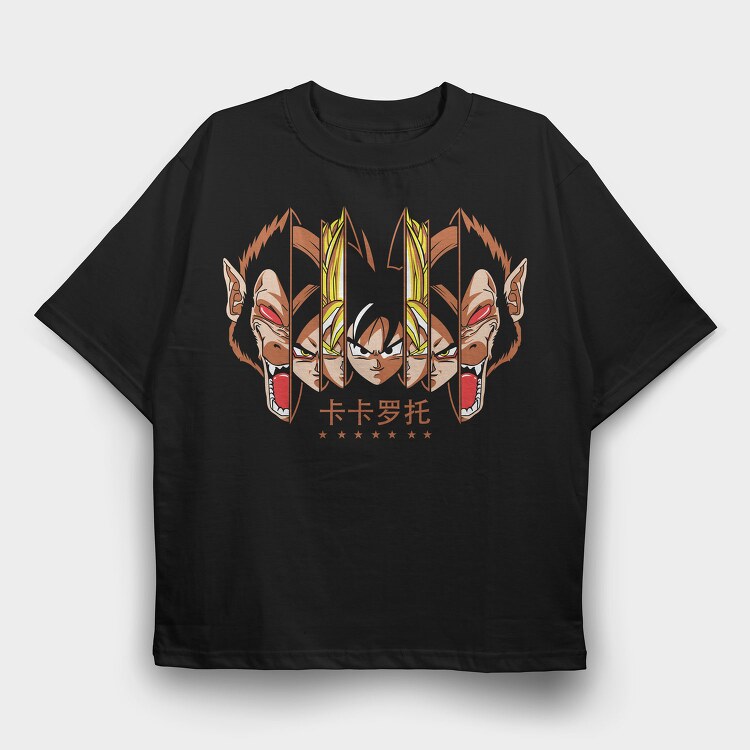 Glow Wolf Pack, Tricou Oversize Barbati (Unisex)