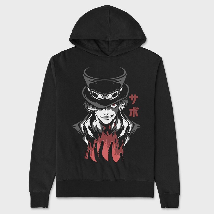 Sabo Flame Top Hat, Hanorac Oversize Barbati (Unisex)