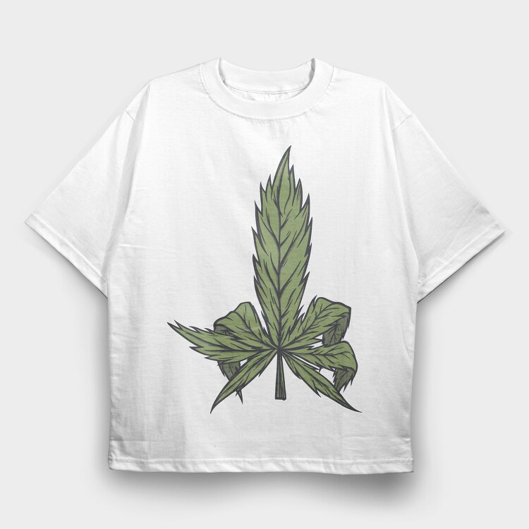 Cannabis, Tricou Oversize Barbati (Unisex)