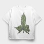 Cannabis, Tricou Oversize Barbati (Unisex)