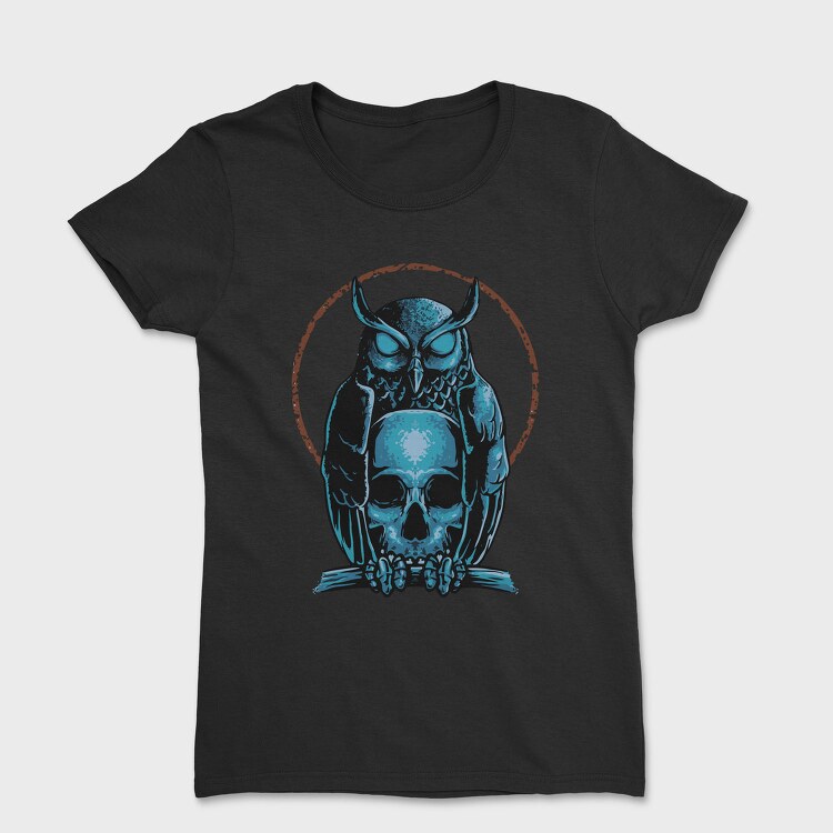 Owl Skull Emblem, Tricou Femei
