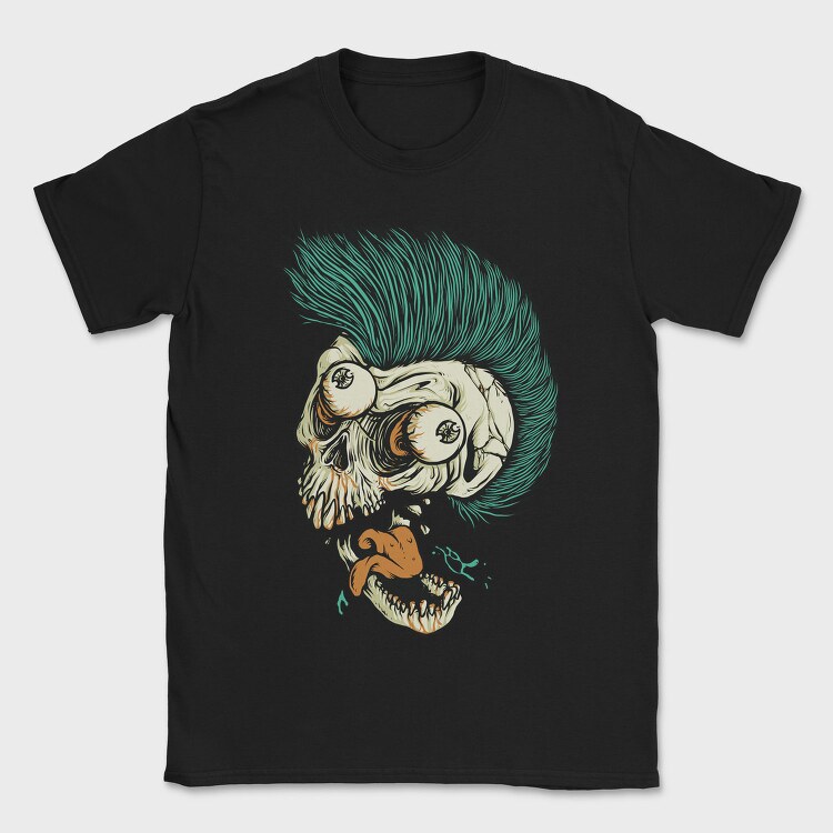 Punk Skull, Tricou Barbati (Unisex)