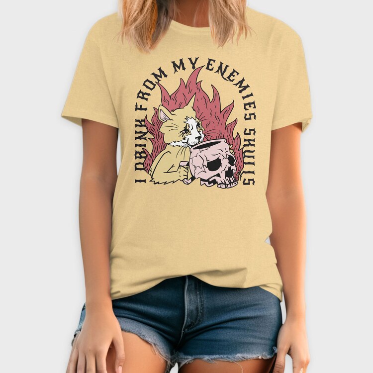 Cat Skull Mug, Tricou Barbati (Unisex)