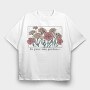 Carnation Flowers Garden, Tricou Oversize Barbati (Unisex)