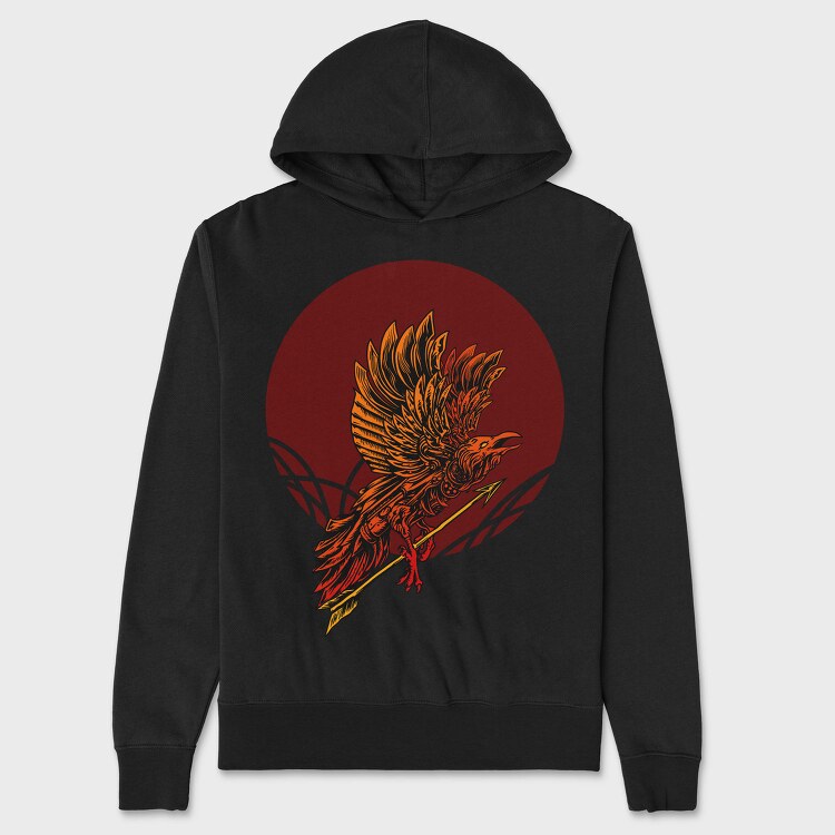 Raven Arrow Strike, Hanorac Oversize Barbati (Unisex)